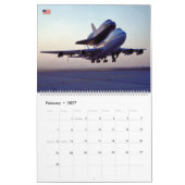 Vliegtuig van spaceshuttle-drager kalender (Feb 2027)