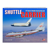 Vliegtuig van spaceshuttle-drager kalender (Hoes)