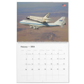 Vliegtuig van spaceshuttle-drager kalender (Feb 2026)