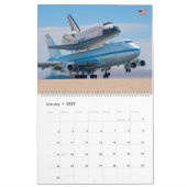 Vliegtuig van spaceshuttle-drager kalender (Jan 2027)
