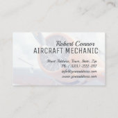  Vliegtuig van vliegtuigmotor Visitekaartje (Achterkant)