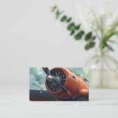  Vliegtuig van vliegtuigmotor Visitekaartje (Staand voorkant)