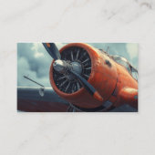  Vliegtuig van vliegtuigmotor Visitekaartje (Voorkant)