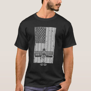  vliegtuig Verenigde Staten Vlag piloot 2 T-shirt