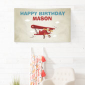 Vliegtuig Verjaardag Banner Travel Adventure (Insitu)