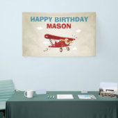 Vliegtuig Verjaardag Banner Travel Adventure (Beurs)