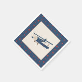 Vliegtuig Verjaardag Servet - Boy (Hoek)