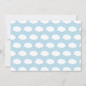 Vliegtuig Verjaardag Uitnodiging Chevron (Achterkant)