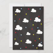 Vliegtuig Verjaardag Uitnodiging Jongen / Time Fli (Achterkant)