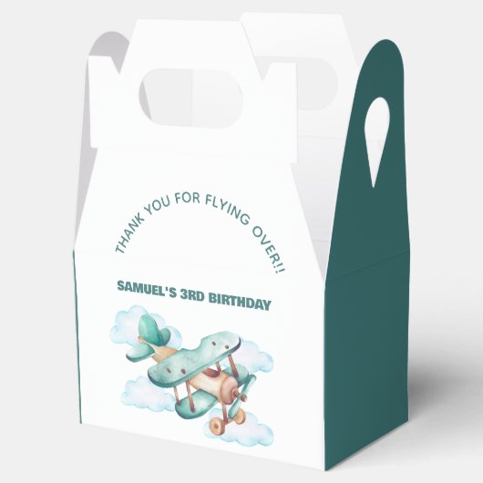  Vliegtuig Verjaardagsfeestje Bedankdoosjes (Geopend)