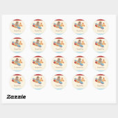 Vliegtuig Verjaardagsfeestje Stickers (Vel)