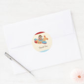 Vliegtuig Verjaardagsfeestje Stickers (Envelop)
