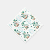 vliegtuig verjaardagsfeestservetten servet (Hoek)