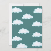 Vliegtuig Verjaardagsfeesttijd vliegt Kaart (Achterkant)