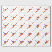 Vliegtuig verpakt papier (Vlak)