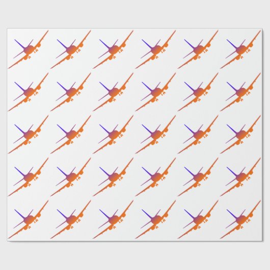 Vliegtuig verpakt papier (Vlak)