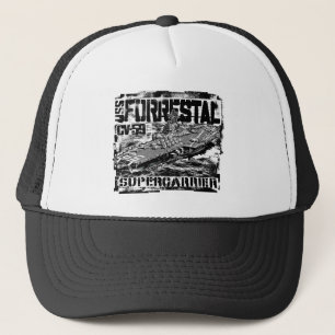 Vliegtuig vervoerder Forrestal Trucker Hat Trucker Pet