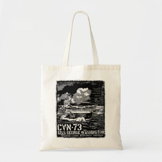 Vliegtuig vervoerder George Washington Tote Bag (Voorkant)