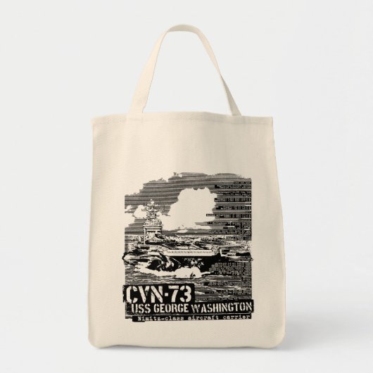 Vliegtuig vervoerder George Washington Tote Bag (Voorkant)