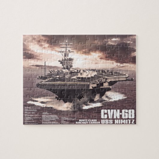 Vliegtuig vervoerder Nimitz Fuji puzzle Legpuzzel (Horizontaal)
