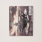 Vliegtuig vervoerder Nimitz Fuji puzzle Legpuzzel (Verticaal)