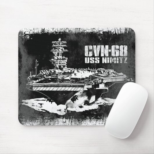 Vliegtuig vervoerder Nimitz Mousepad Muismat (Met muis)