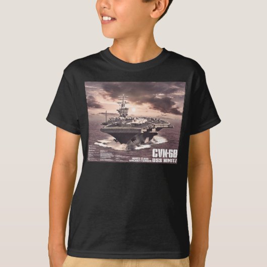 Vliegtuig vervoerder Nimitz Shirt (Voorkant)