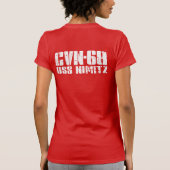 Vliegtuig vervoerder Nimitz Shirt (Achterkant)