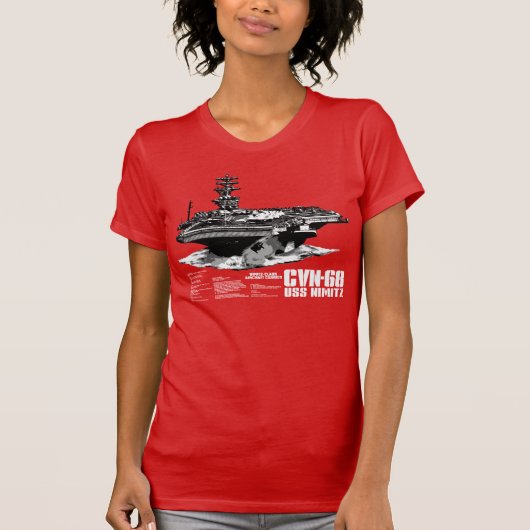 Vliegtuig vervoerder Nimitz Shirt (Voorkant)