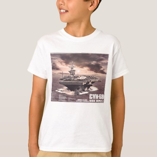 Vliegtuig vervoerder Nimitz Shirt (Voorkant)
