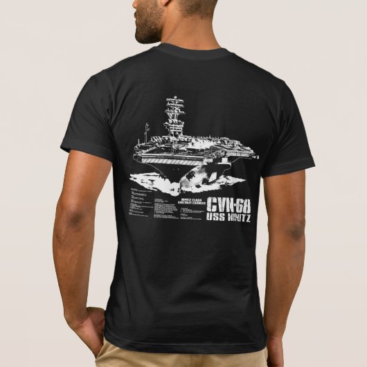 Vliegtuig vervoerder Nimitz Shirt (Achterkant)