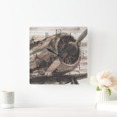 vliegtuig vierkante klok (Huis)