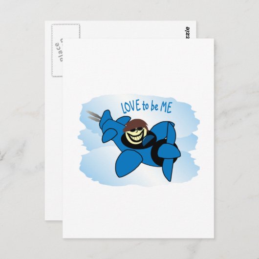 VLIEGTUIG - VIND MIJ GEWOON PNG BRIEFKAART (Voorkant / Achterkant)