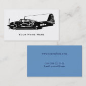  Vliegtuig Visitekaartje (Voorkant / Achterkant)