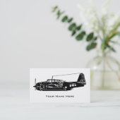  Vliegtuig Visitekaartje (Staand voorkant)