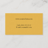 Vliegtuig Visitekaartje (Achterkant)