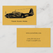 Vliegtuig Visitekaartje (Voorkant / Achterkant)