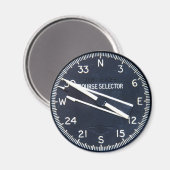 Vliegtuig Vliegcursus Instrument Magneet (Voorkant / Achterkant)