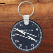 Vliegtuig Vliegcursus Instrument Sleutelhanger (Voorkant)