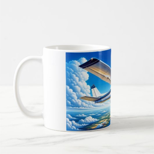 Vliegtuig vliegen, Cessna 152 Coffee Mok (Links)