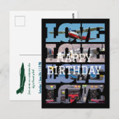 Vliegtuig Vliegen, Fotocollage, Luchtvaart, Cool Briefkaart (Voorkant / Achterkant)