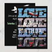 Vliegtuig Vliegen, Fotocollage, Luchtvaart, Cool Kaart (Voorkant / Achterkant)