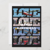 Vliegtuig Vliegen, Fotocollage, Luchtvaart, Cool Kaart (Voorkant)