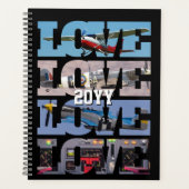 Vliegtuig Vliegen, Fotocollage, Luchtvaart, Cool Planner (Voorkant)