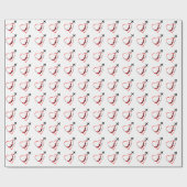 Vliegtuig Vliegend Hart Ik hou van mijn piloot Fun Cadeaupapier (Vlak)