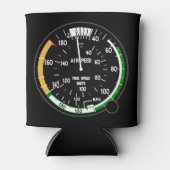 Vliegtuig vliegsnelheidsindicatielampje blikjeskoeler (Voorkant)