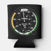 Vliegtuig vliegsnelheidsindicatielampje blikjeskoeler (Achterkant)