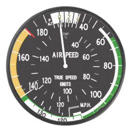 Vliegtuig vliegsnelheidsindicatielampje hockey puck