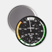 Vliegtuig vliegsnelheidsindicatielampje magneet (Voorkant / Achterkant)