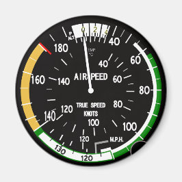 Vliegtuig vliegsnelheidsindicatielampje magneet